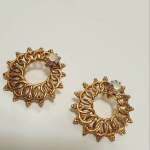 🌴 4/20 Rhinestone Decor Stud Earrings🤳